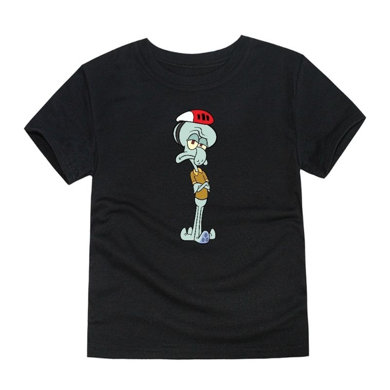 Kaos Anak Squidward Baju Anak Lengan Pendek Kaos Oblong Atasan Anak 2-16Th Cod