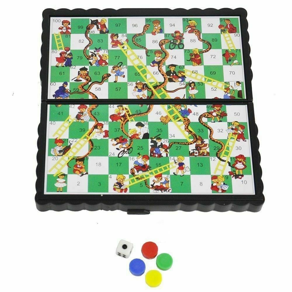 Mainan Klasik Magnetic Game Chess Ludo / Snakes Ladders / Chess - Mainan Anak Ular Tangga / Ludo Meja / Catur Magnet Game Board Liburan