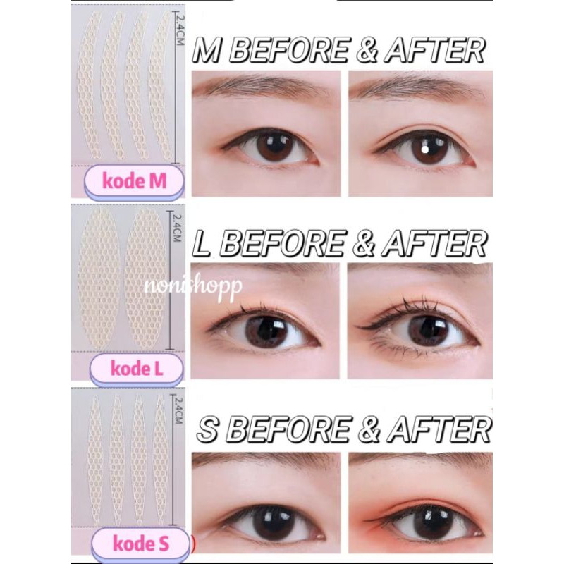 (240Pc)Scot mata jaring nude . double eyelid tape jaring . skot mata jaring transparan