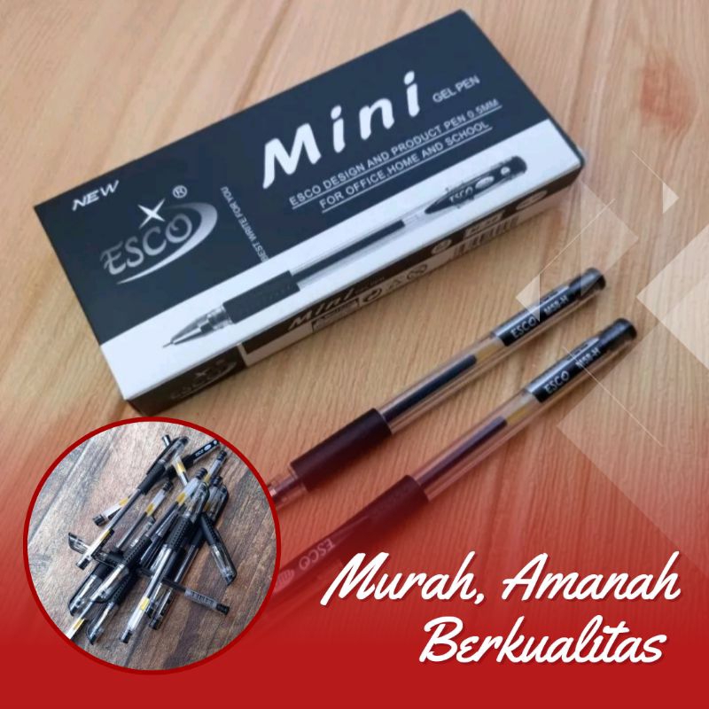

Pulpen Gel ESCO MINI/pen gel/pen 0,5mm/pena/bolpoint/bulpoin murah