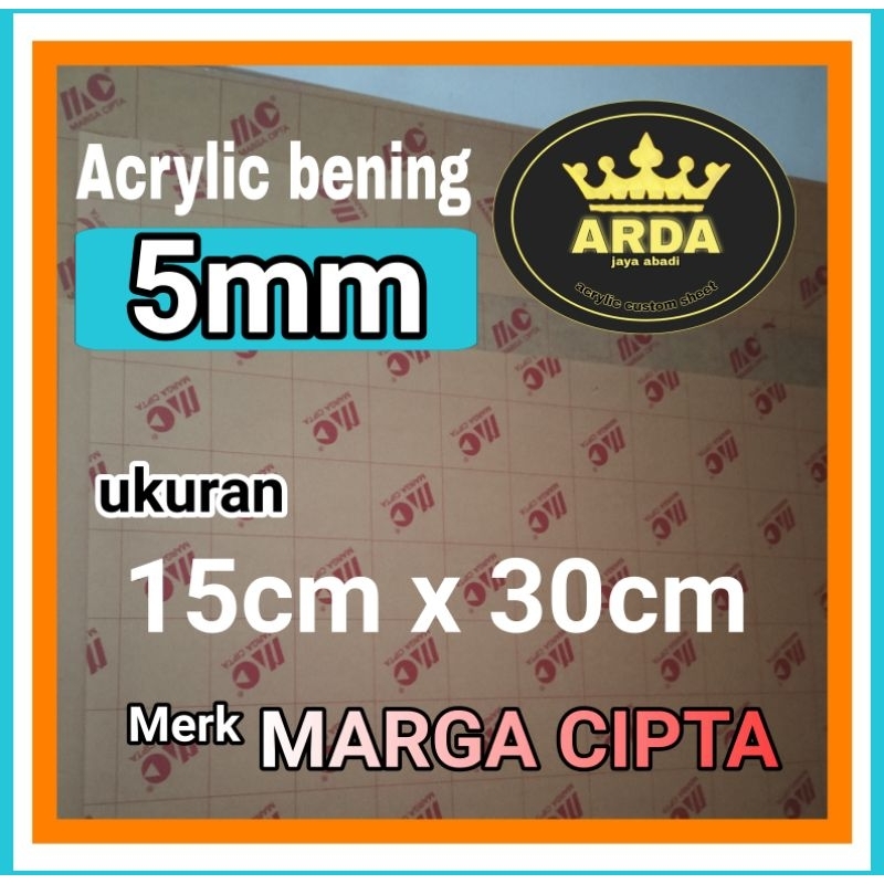

Akrilik 5mm bening 15 x 30 acrylic clear marga cipta lembaran mika ready stok akrilik termurah