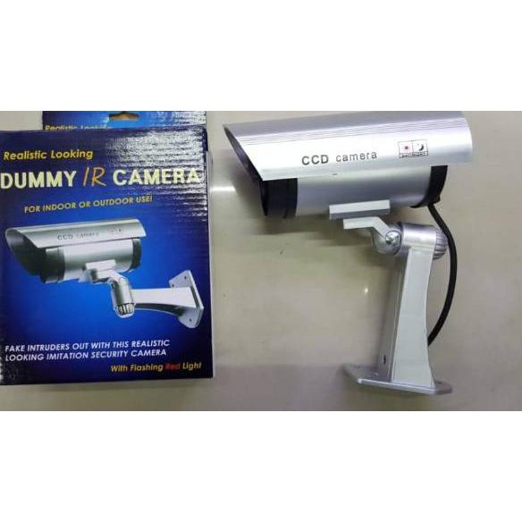 CCTV PALSU MIRIP ASLI LAMPU KAMERA PALSU FAKE REPLIKA TIRUAN DUMMY CAMERA SECURITY WATERPROOF MURAH JS28