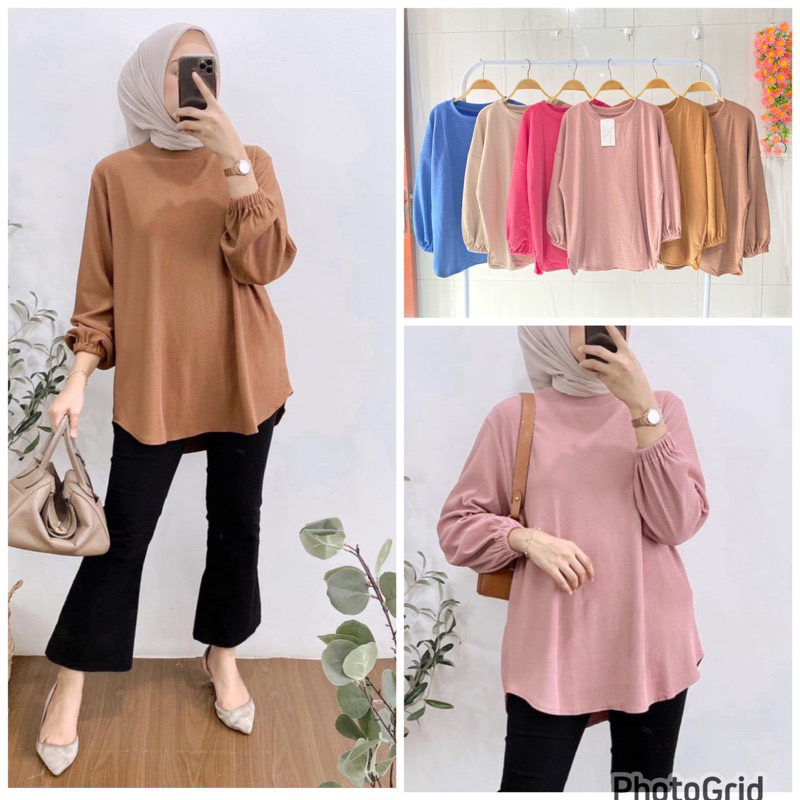 atasan wanita kaos knit aster merk clarke atasan kaos knit