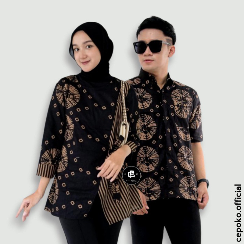 Maura Couple - Sania Ruffle Batik Couple Ori Ndoro Jowi Garansi Termurah Shopee -