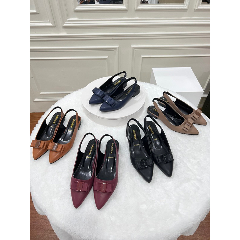 Sepatu flatshoes wanita terbaru kekinian  bahan dove 2cm LOUISDEAR B103