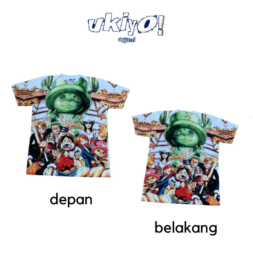 KAOS TAG THAILAND ONE PIECE PATUNG CHOPPER AOP (ALL OF PRINT) | KAOS CARTOON KARTUN ANIME KOMIK COMI