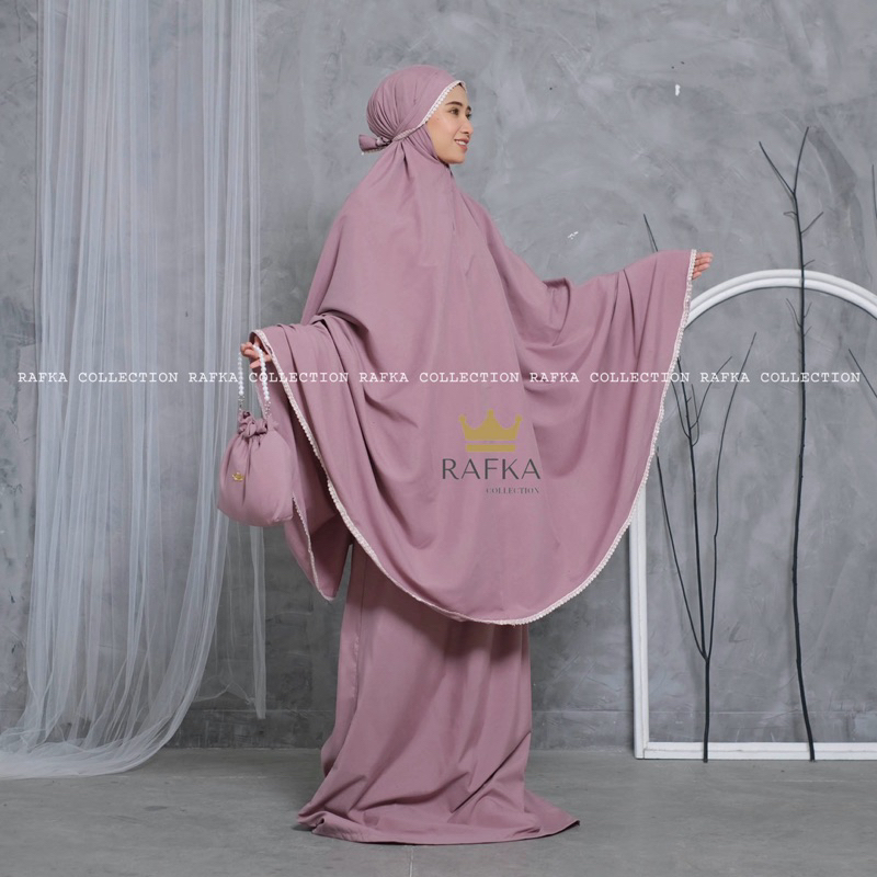 MUKENA TRAVELING DEWASA TERBARU 3 IN 1 KATUN PREMIUM HIMEEKA MUTIARA