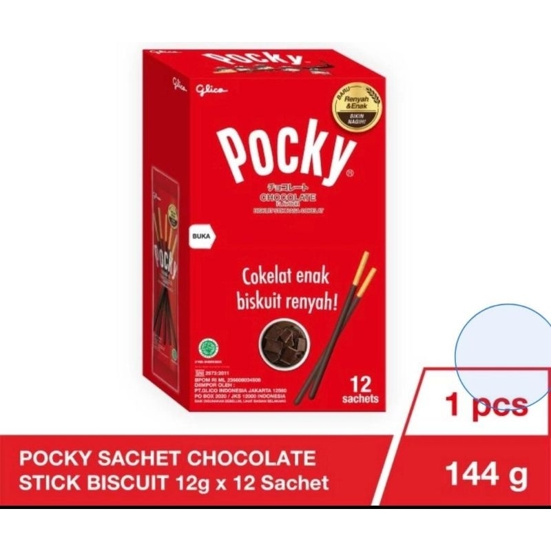 Glico Pocky sachet Strawberry Chocolate Stick Biscuit 132gr