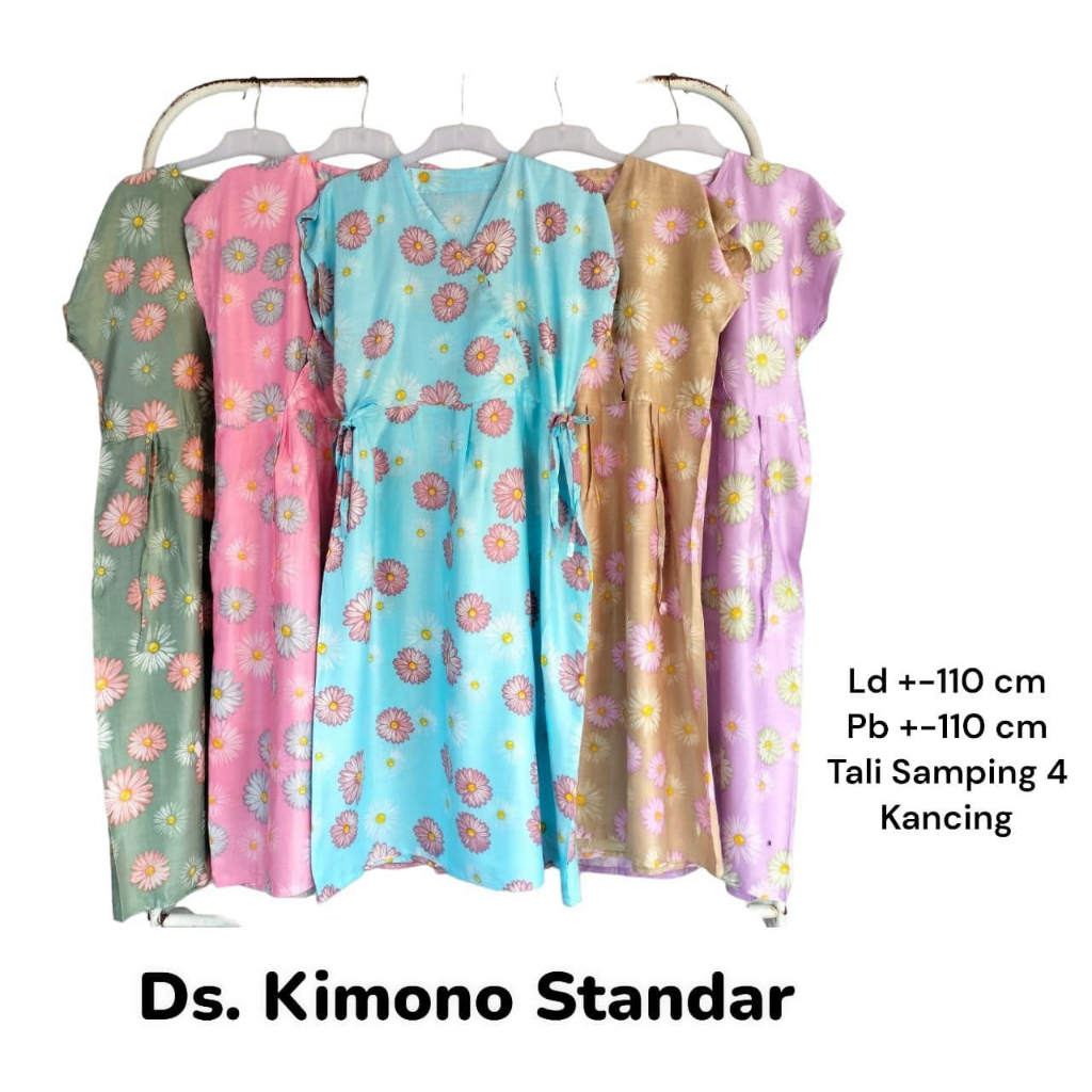 Daster kimono bunga daisy  ld 110 busui