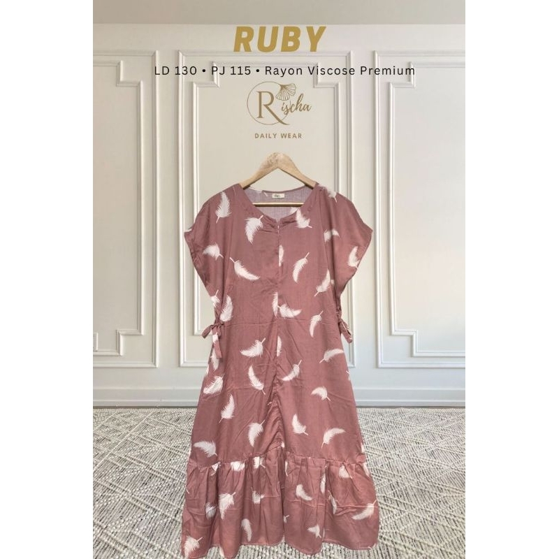 Ruby Dress/Minidress/Daster adem/Viral/Kekinian/Homedress Premium/Rayon Viscose Premium