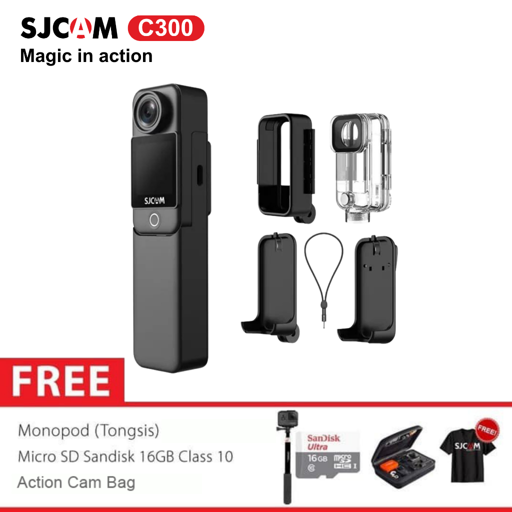 SJCAM C300 2800mAH Action Camera Gyro Image Stabilization Super 16GB