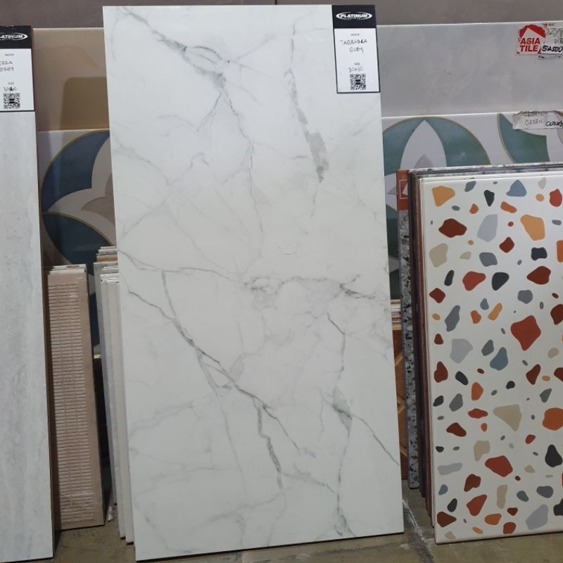 keramik dinding kamar mandi dapur tidur platinum marmer 30x60 TABBARCA GREY