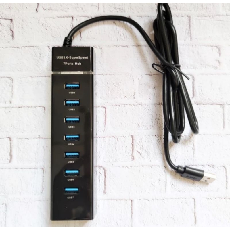 SKU-1307 USB HUB 3.0 7 PORT PANJANG KABEL 1.2 METER SUPER SPEED 1.2M