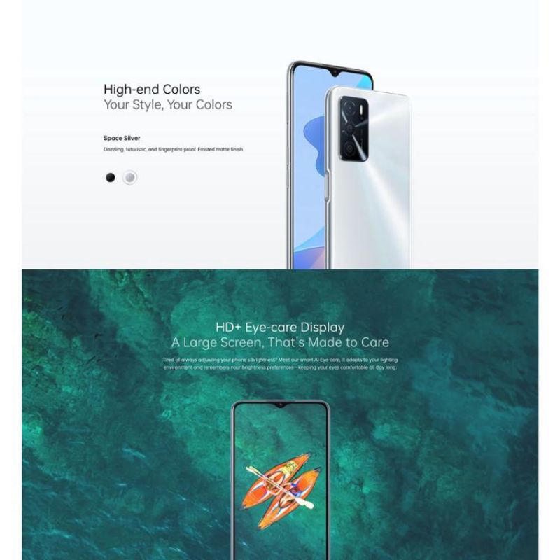 HP OPPO A16 6/128 Triple Camera 4G LET 6.52 inches Dual SIM 8MP+13MP