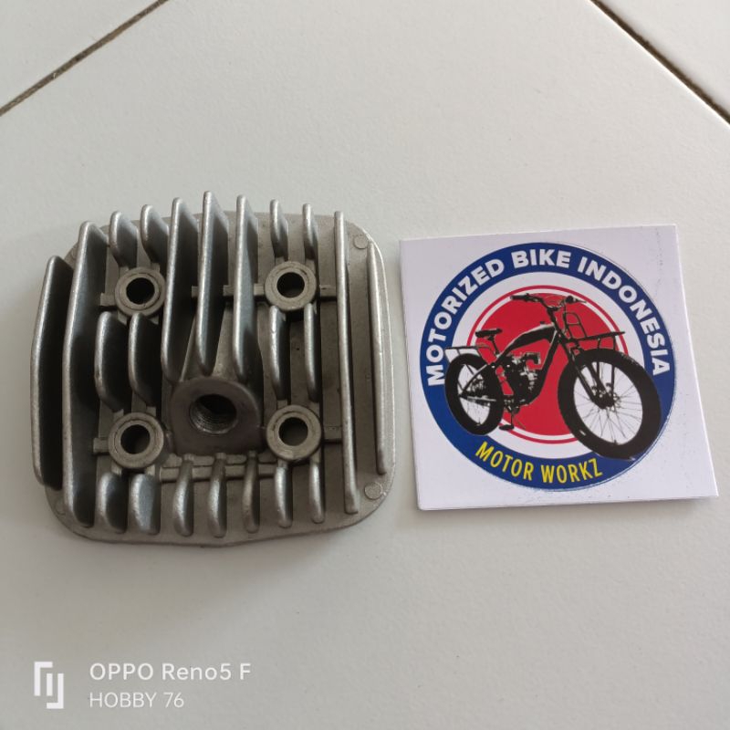 Head silinder 80cc gasbike mesin sepeda
