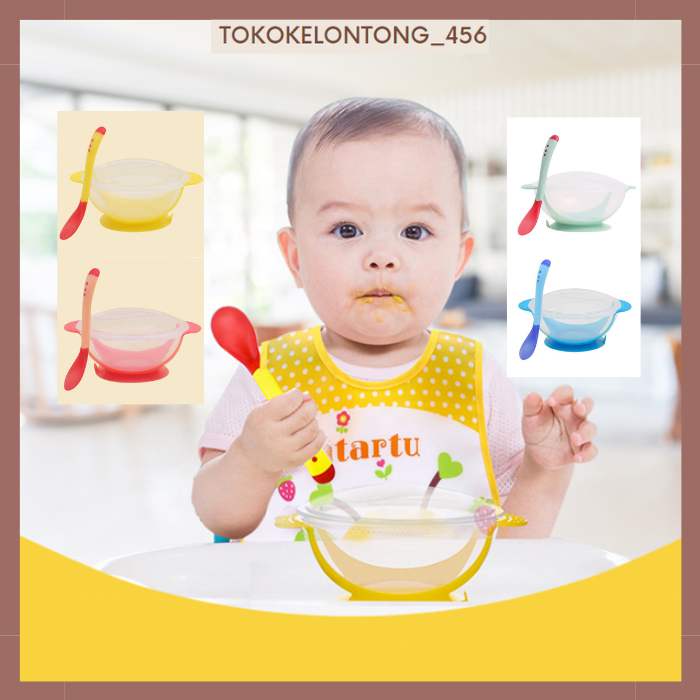 Mangkok bayi MPASI/Set mangkok bayi anti tumpah