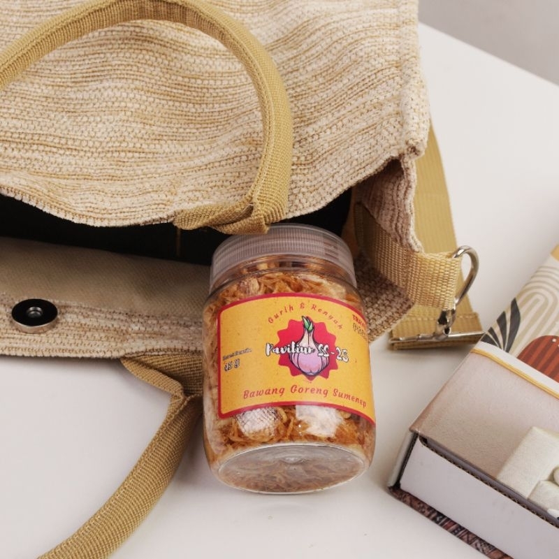 

Bawang Goreng Sumenep PREMIUM Asli tanpa tepung TRAVEL PACK 45g