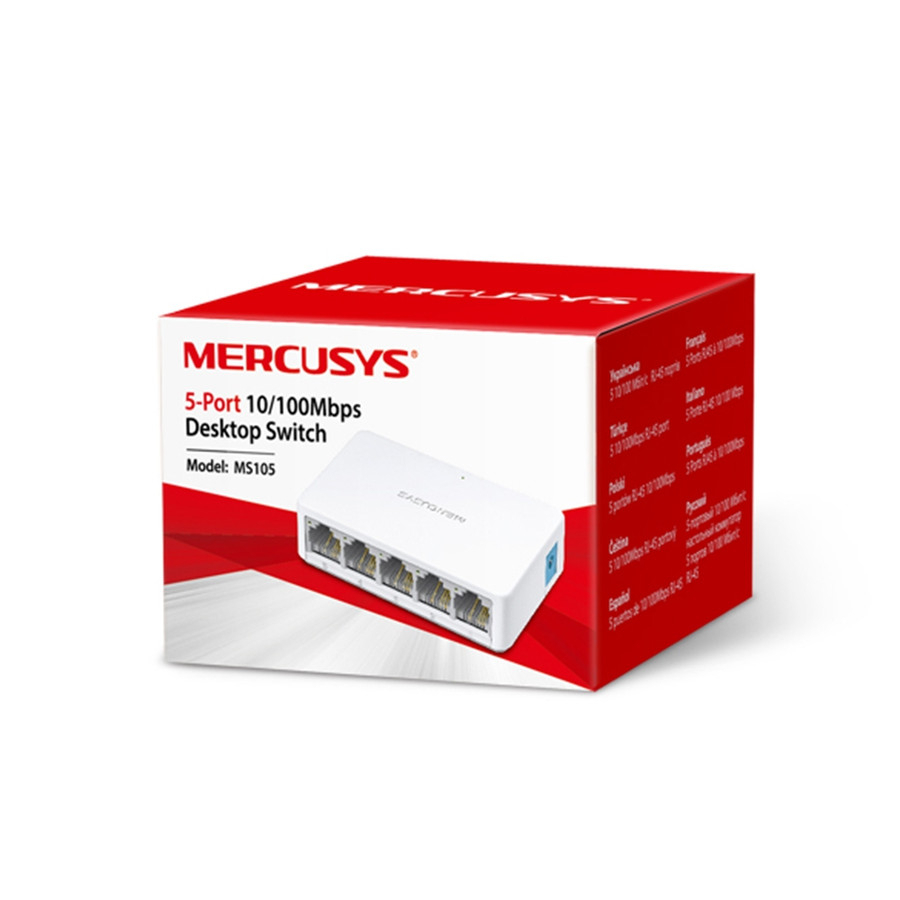 Switch Hub Mercusys MS105 5-Port 10/100Mbps - Desktop Switch MS105