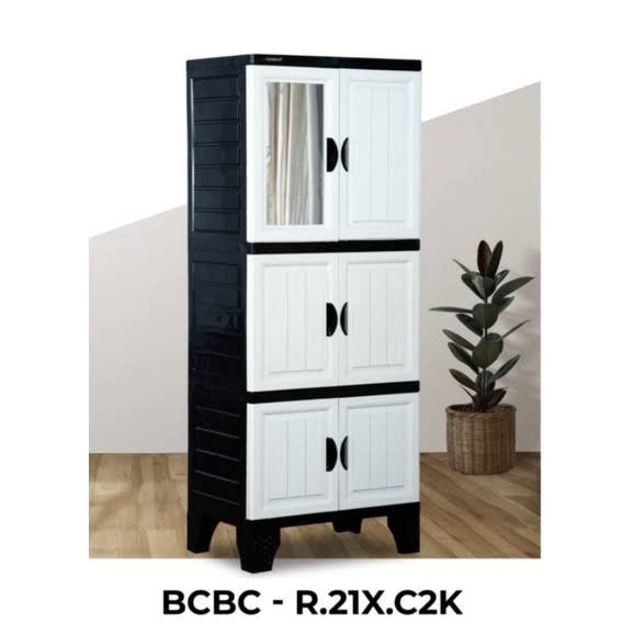 LEMARI PLASTIK NAPOLI BCBC R21X.C2 KACA