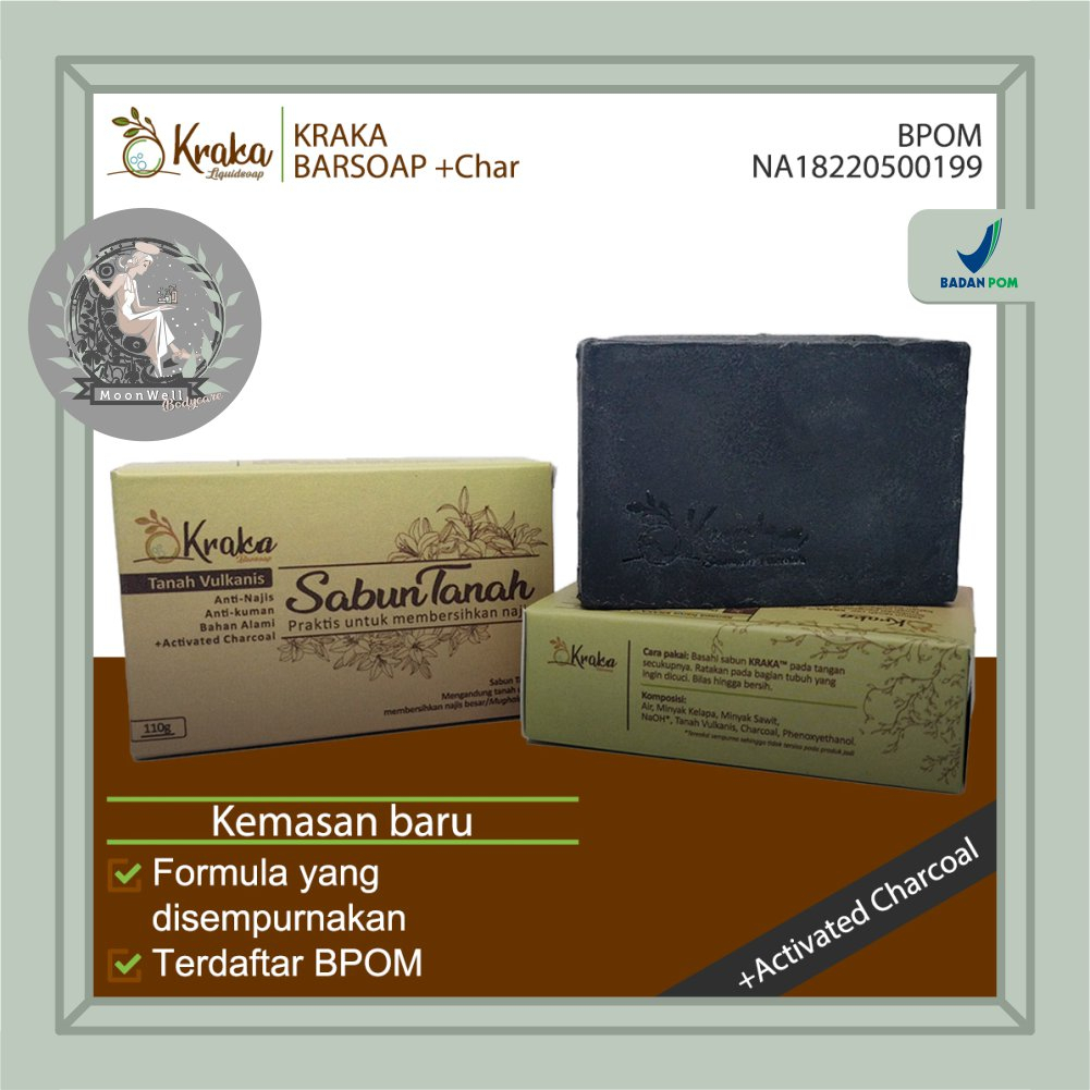 Kraka Sabun Tanah BPOM Batang Barsoap Penghilang Najis Anjing