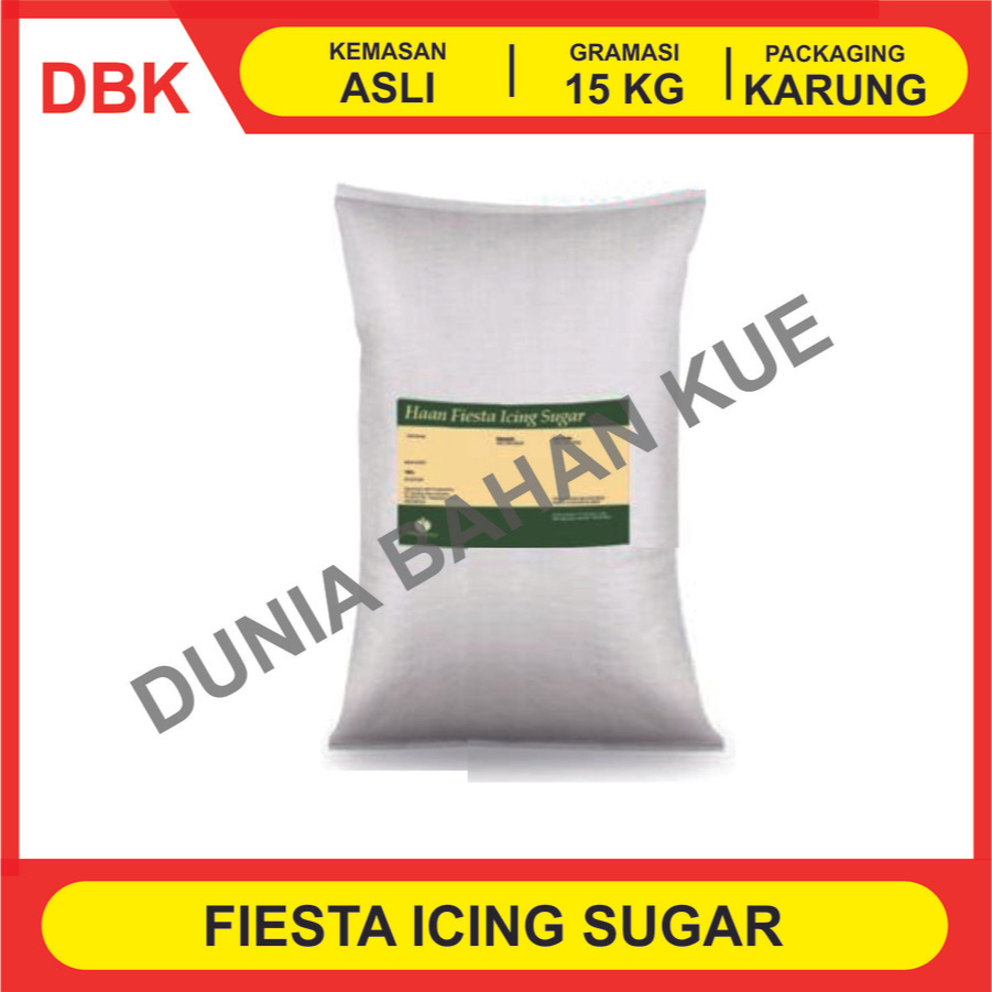 

FIESTA ICING SUGAR KARUNG 15 KG / GULA ICING / GULA DONAT /GULA DINGIN