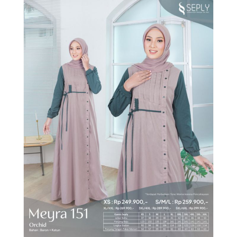 Seply Gamis Meyra 151 (Orchid, Boulder Yellow, Purple)