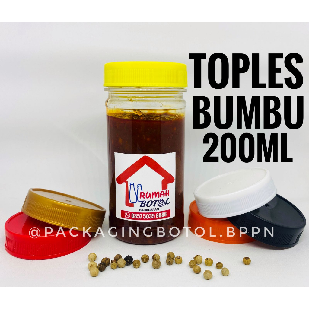TOPLES SAMBAL Bumbu 200 ML (Botol dan Tutup saja) PER-PCS