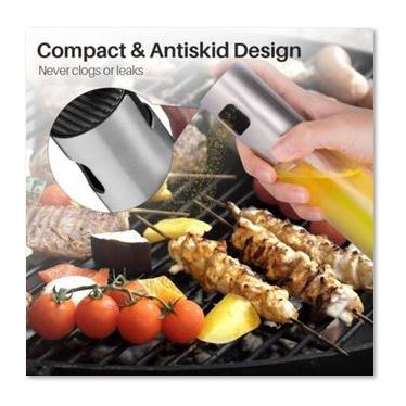 Botol Kaca Spray Minyak 100ml Wadah Tempat Minyak Goreng Wijen Parfum / Bottle Kecap Asin Dapur Semprot 100 ml / Olive Oil Sprayer Mist Stainless Steel Air Fryer BBQ [MF]