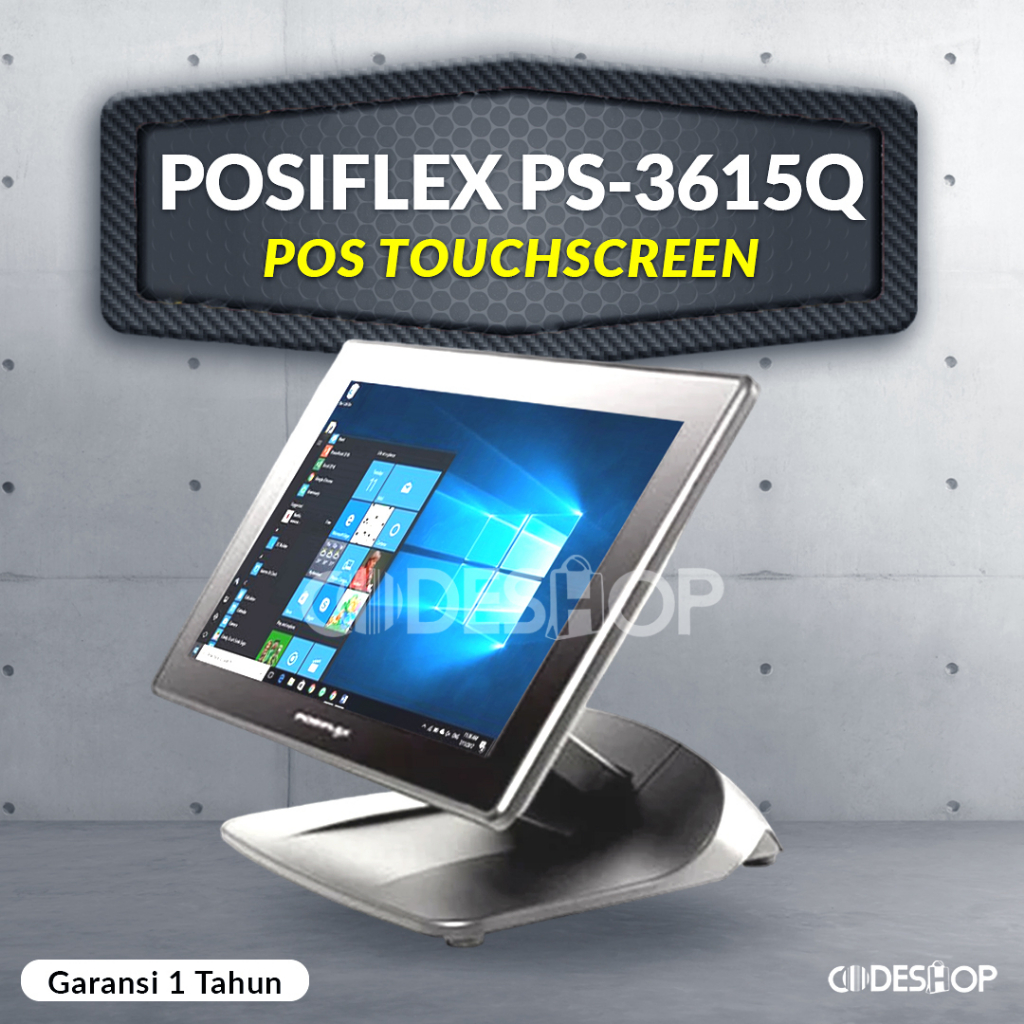 Mesin Kasir Touchscreen POSIFLEX PS-3615Q POS  Single Display Windows
