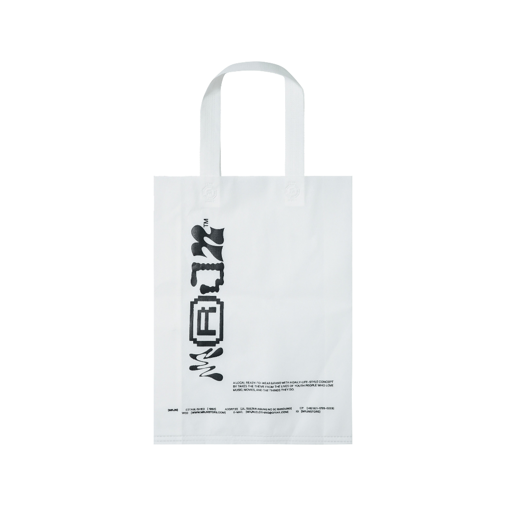 

MRJN Goodie Bag Gift Bag Medium White