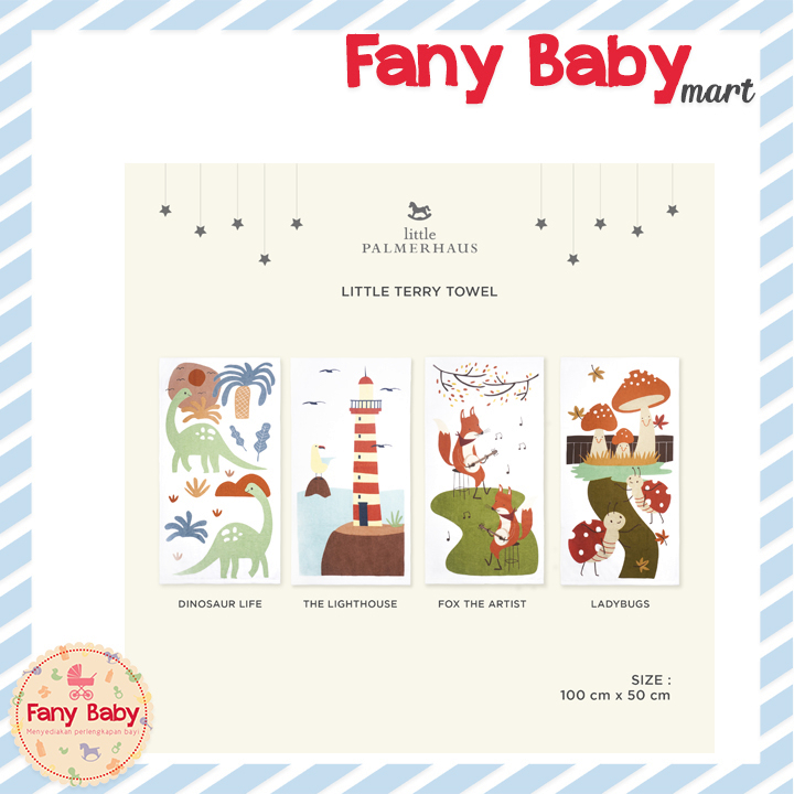 LITTLE TERRY HANDUK BAYI BY LITTLE PALMERHAUS / 50 X 100 CM