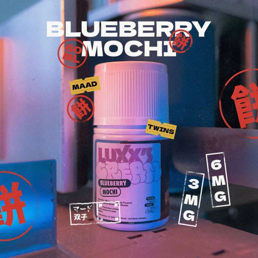 LIQUID LUXXS CREAM V2 BLUEBERRY MOCHI - LUXX'S CREAM V2 - 60ML