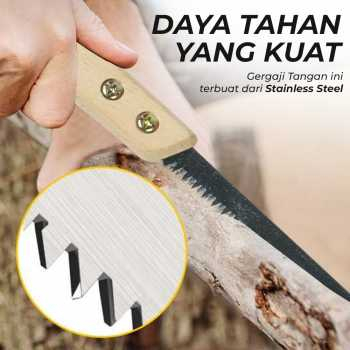 Gergaji Tangan Manual Jepang Woodworking Hand Saw / Geraji Gergaji Pemotong Kayu Dahan Ranting Pohon Tinggi Manual Super Tajam Kuat Ringan Multifungsi / Graji Geraji Gergaji Kayu Mimi Kecil Sederhana Manual Woodworking Hand Saw / Gergaji Pohon Genggam