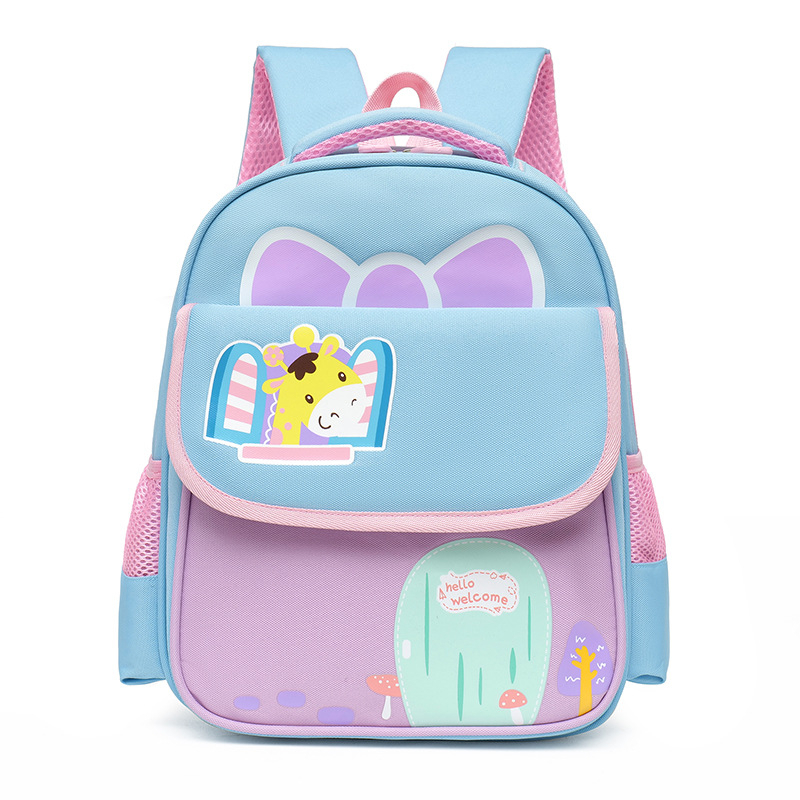 169 IMPORT Tas Sekolah Anak TK / PAUD Karakter Dino Jerapah Super Ringan Backpack Tas Ransel Anak