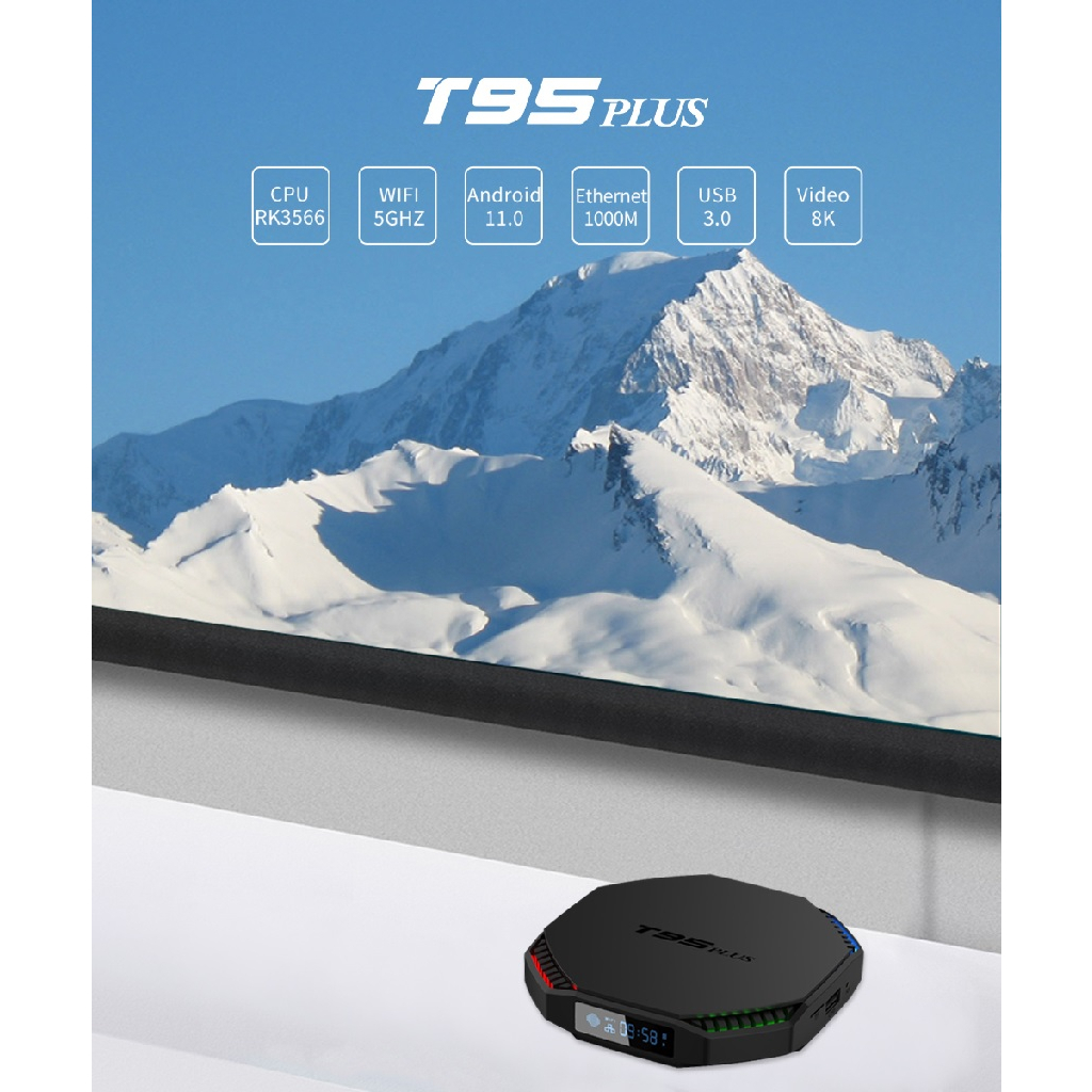 AKN88 - T95 PLUS RK3566 - Android 11 Smart TV Box 8K