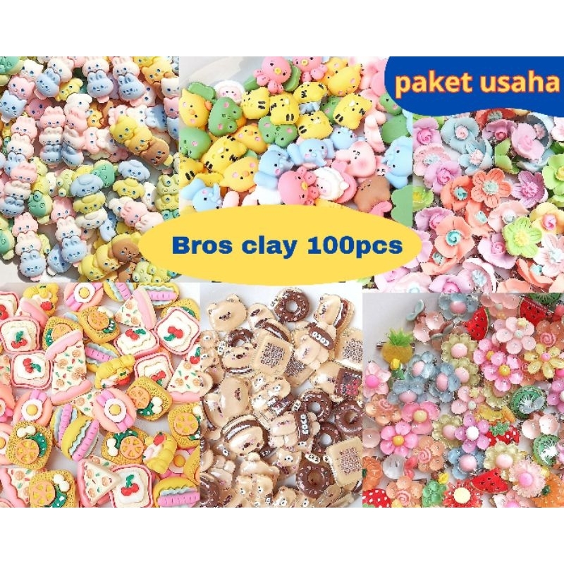 Bros Clay Bros Kecil Mini Imut Gemoy Boneka Lucu Peniti Bross Anak Paket Usaha By Bros Hijab Athar Shop