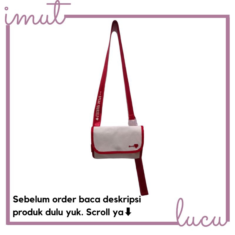 PRELOVED - Tas BTS Love Yourself Fan Made Sling Bag Tas Selempang