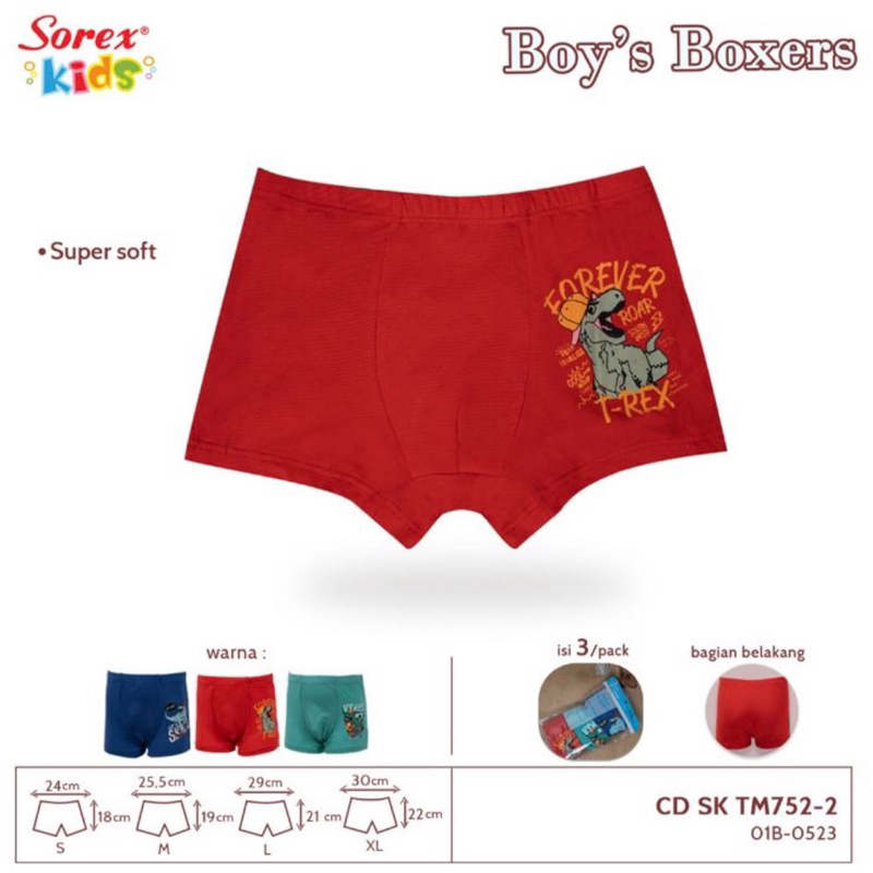 Celana Dalam Anak Laki Laki Sorex Kids SK TM 752