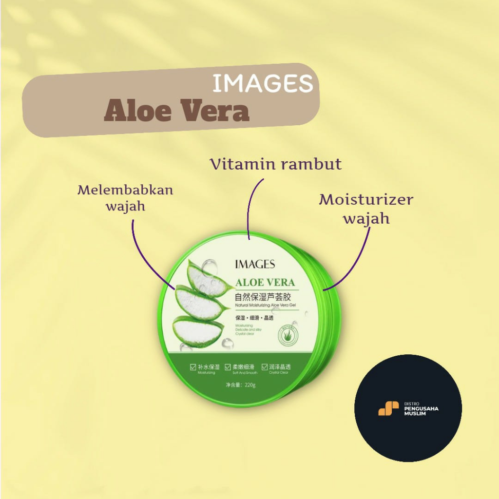 Images Aloe Vera Oinment Gel Natural 220gr Original Melembabkan Wajah