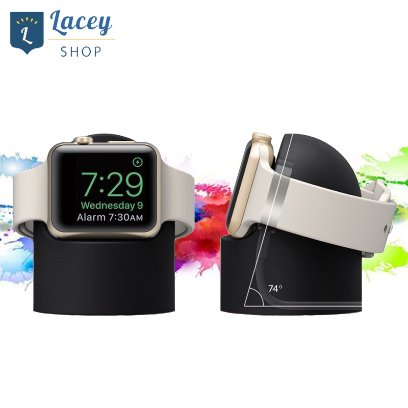 Charger Standing Jam Tangan iWatch 1 2 3 4 5 6 7 SE Bahan Silikon