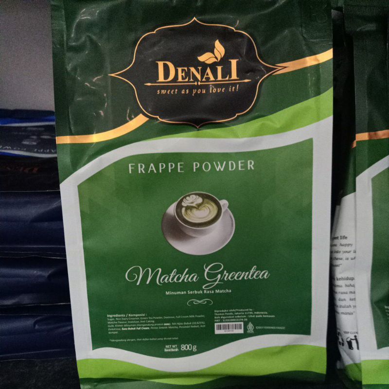 

Denali powder Matcha greentea 800gr