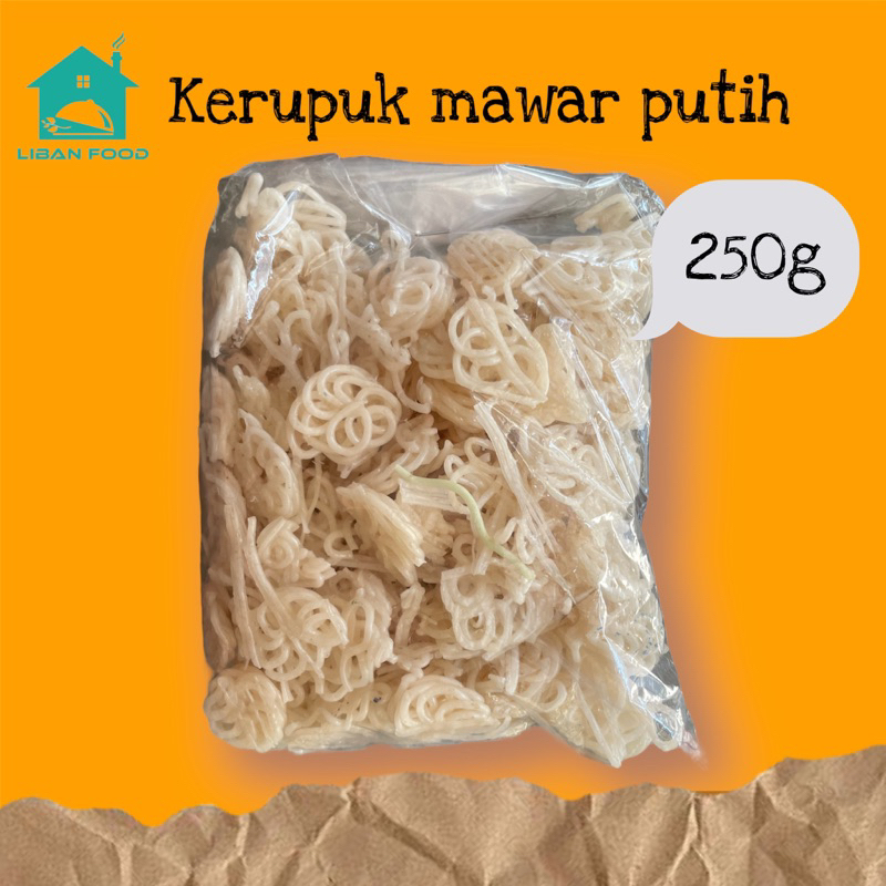 

KERUPUK MAWAR PUTIH 250 GRAM / KERUPUK SEBLAK COET VIRAL