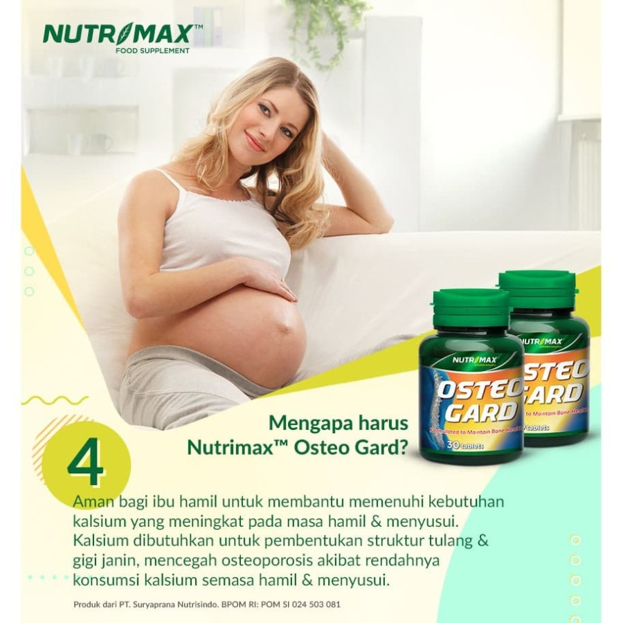 NUTRIMAX OSTEO GARD 30 TABLET | Mencegah Osteoporosis, Mengatasi Sakit Punggung