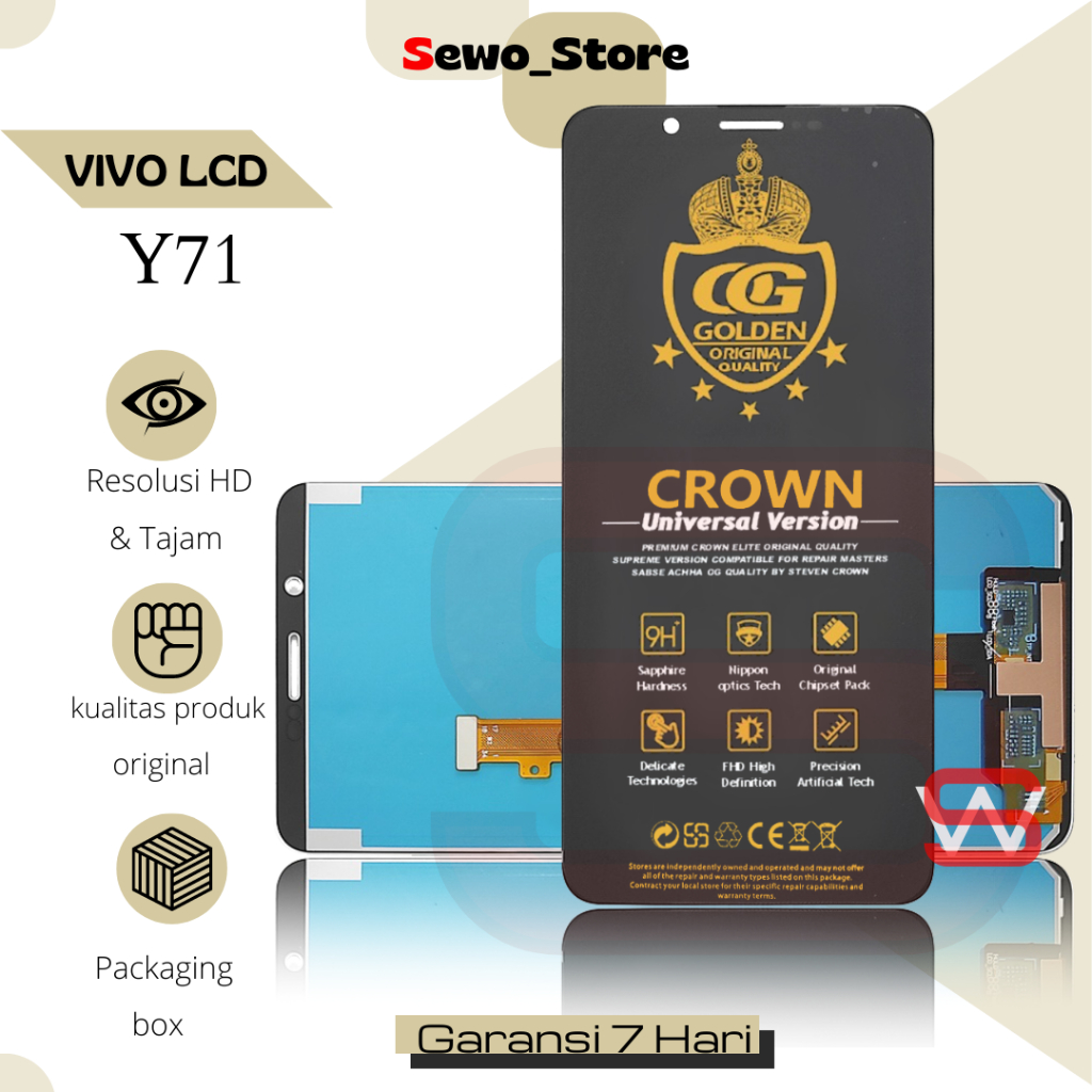 LCD VIVO Y71 FULLSET / TOUCHSCREEN VIVO Y71 1724 ORIGINAL COMPLETE FULLSET