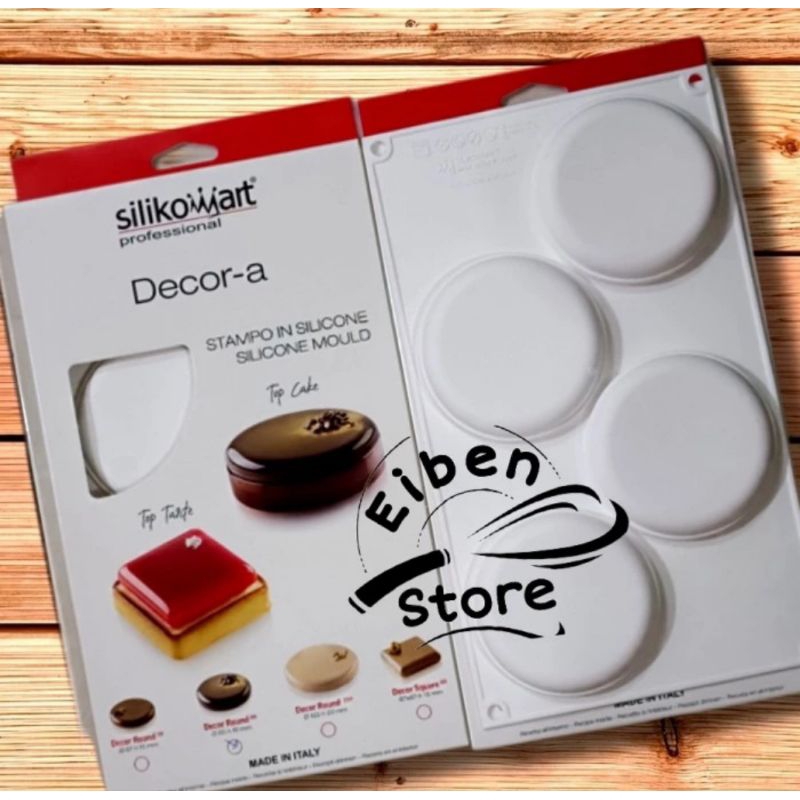 Silikomart Entremet Decor Round 80 Silicone Mold