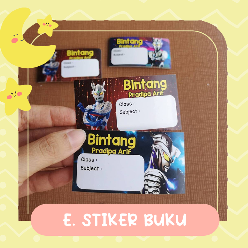 

Label Nama Sticker Buku, Desain Suka-Suka