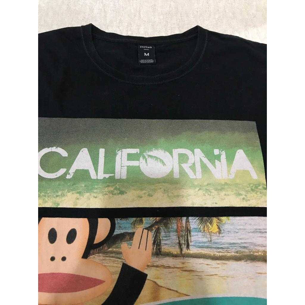 KAOS PAUL FRANK ORIGINAL PRELOVED BAHAN COTTON WARNA HITAM SIZE M