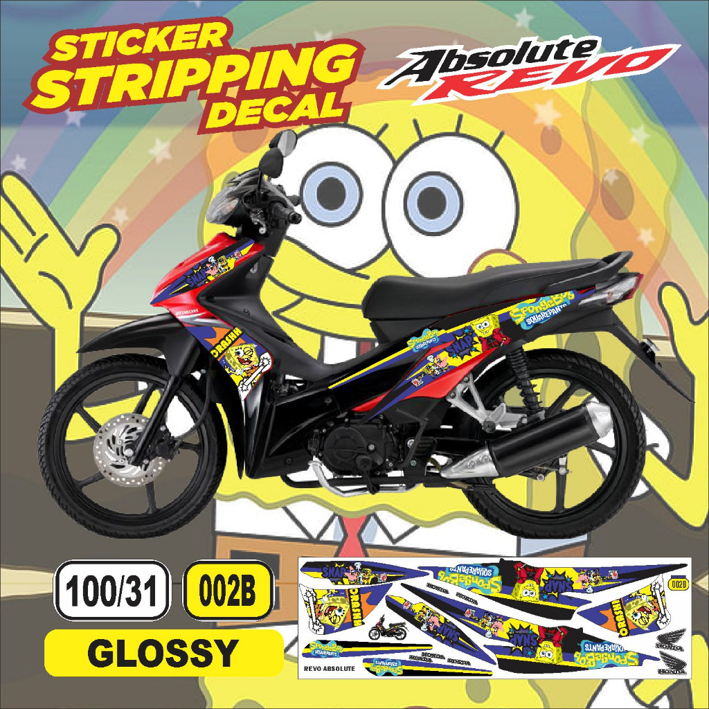 striping variasi revo absolute /stiker decal motor revo absolute /stiker lis polet revo absolute