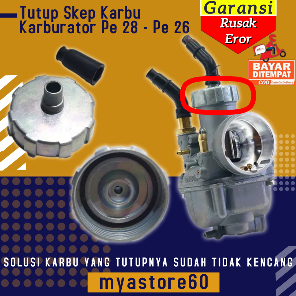 Tutup Skep Karbu Karburator Carburator Carbu Pe 28 Pe28 - Pe 26 Pe26