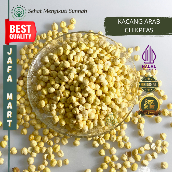 

Kacang Arab Chikpeas Roasted 1kg Premium Quality Kacang Jagung Kupas Bersih 1000GR